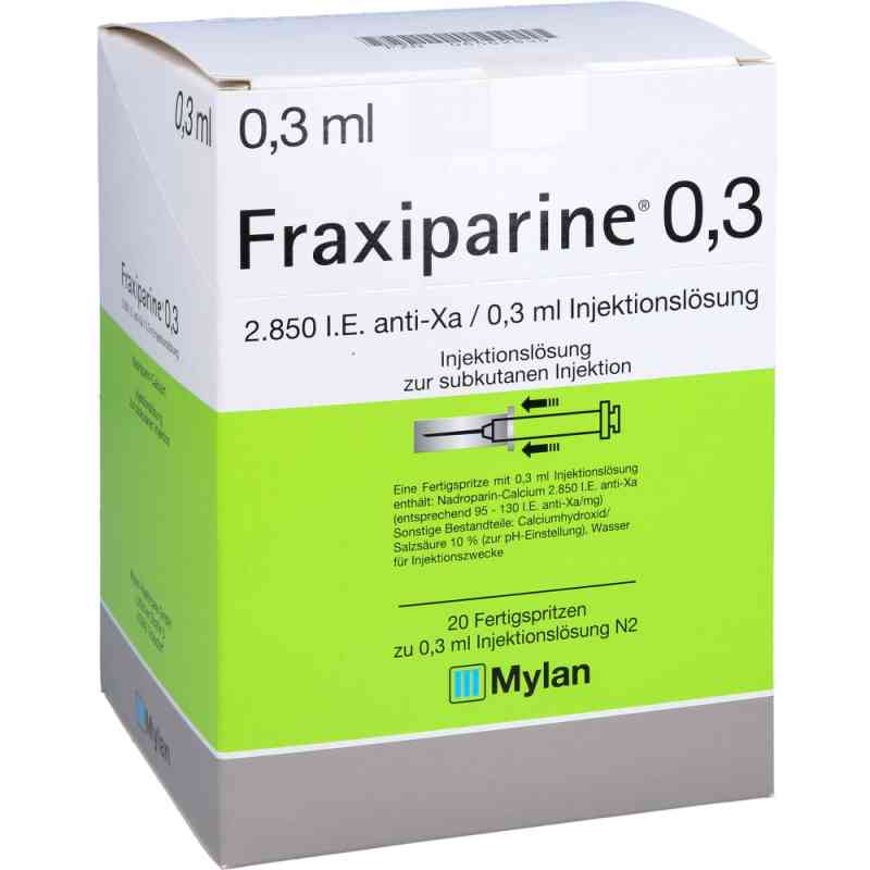Fraxiparine 0,3 ml Injektionslösg. i.e.Fertigspr. 20X0.3 ml von Viatris Healthcare GmbH PZN 06562839