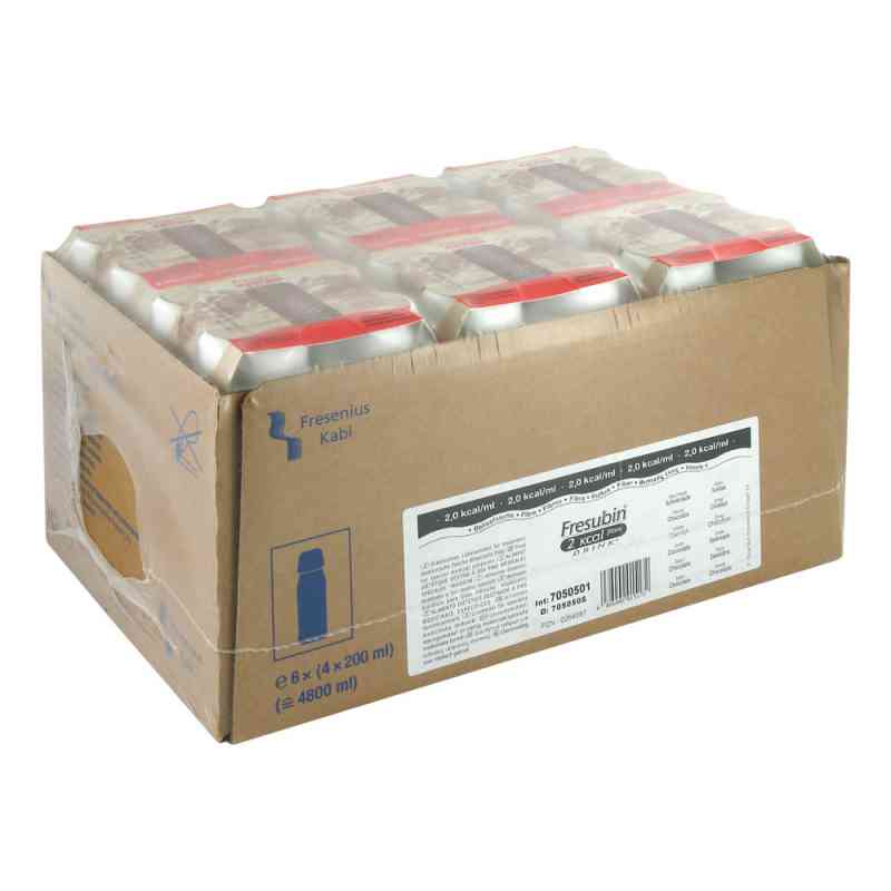 Fresubin 2 kcal Fibre Trinknahrung Schokolade | Aufbaukost 24X200 ml von Fresenius Kabi Deutschland GmbH PZN 00264087