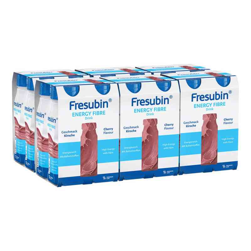 Fresubin Energy Fibre Drink Kirsche Trinkflasche 6x4x200 ml von Fresenius Kabi Deutschland GmbH PZN 08101769