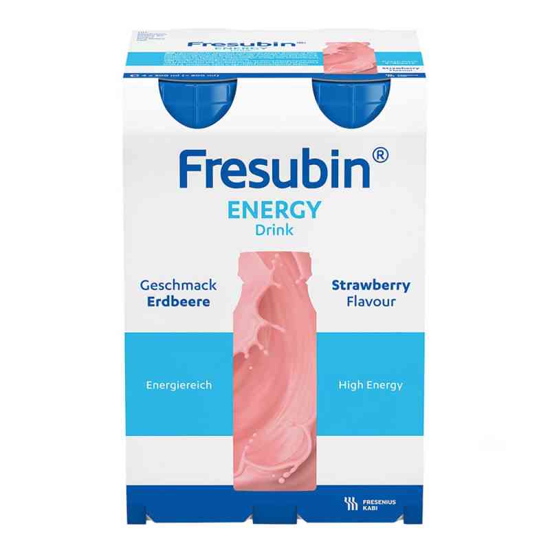 Fresubin Energy Trinknahrung Erdbeere | Astronautennahrung 4X200 ml von Fresenius Kabi Deutschland GmbH PZN 03692470