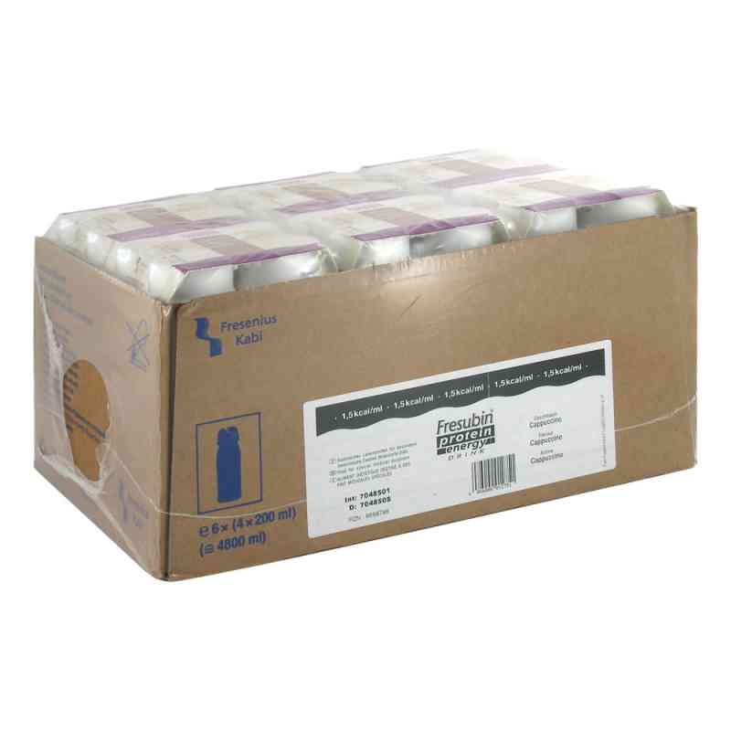 Fresubin Protein Energy Drink Cappucc.trinkfl. 6X4X200 ml von Fresenius Kabi Deutschland GmbH PZN 06698786