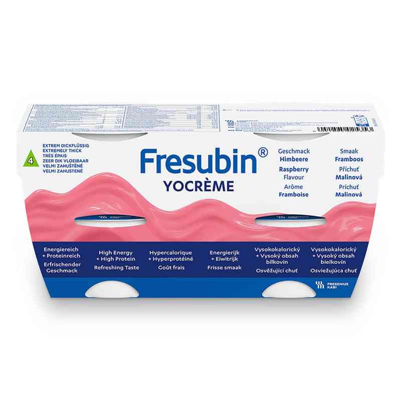 Fresubin Yocreme Himbeere 4X125 g von Fresenius Kabi Deutschland GmbH PZN 09510091