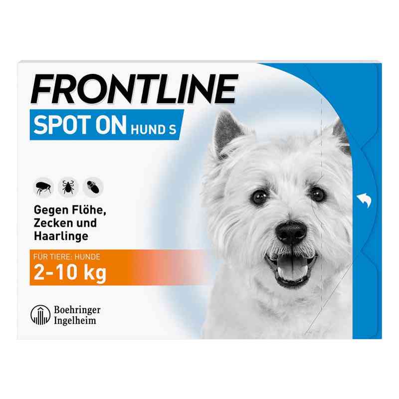 Frontline Spot on Hund 10 veterinär Lösung gegen Flöhe und Zecke 6 stk von Boehringer Ingelheim VETMEDICA G PZN 02246389