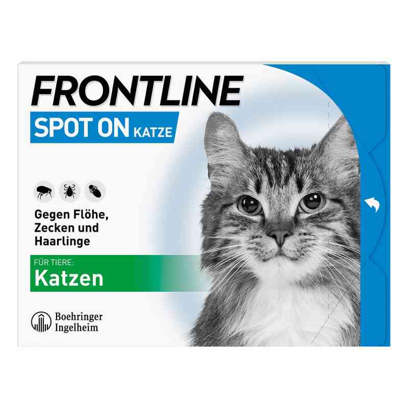 Frontline Spot on Katze veterinär Lösung gegen Flöhe und Zecken 6 stk von Boehringer Ingelheim VETMEDICA G PZN 02246426