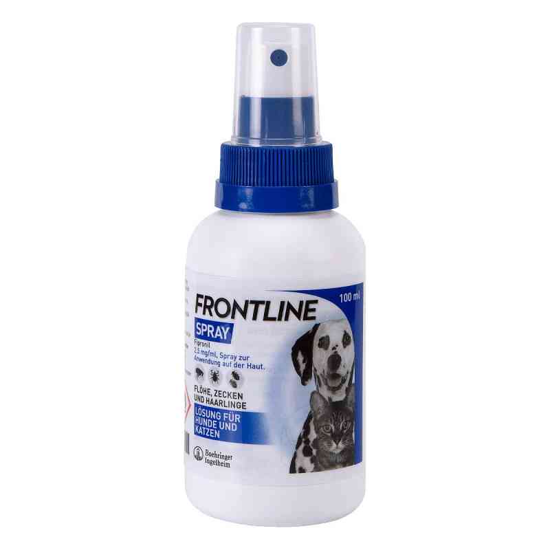 Frontline Spray gegen Zecken und Flöhe für Hunde und Katzen 100 ml von Boehringer Ingelheim VETMEDICA G PZN 07579664