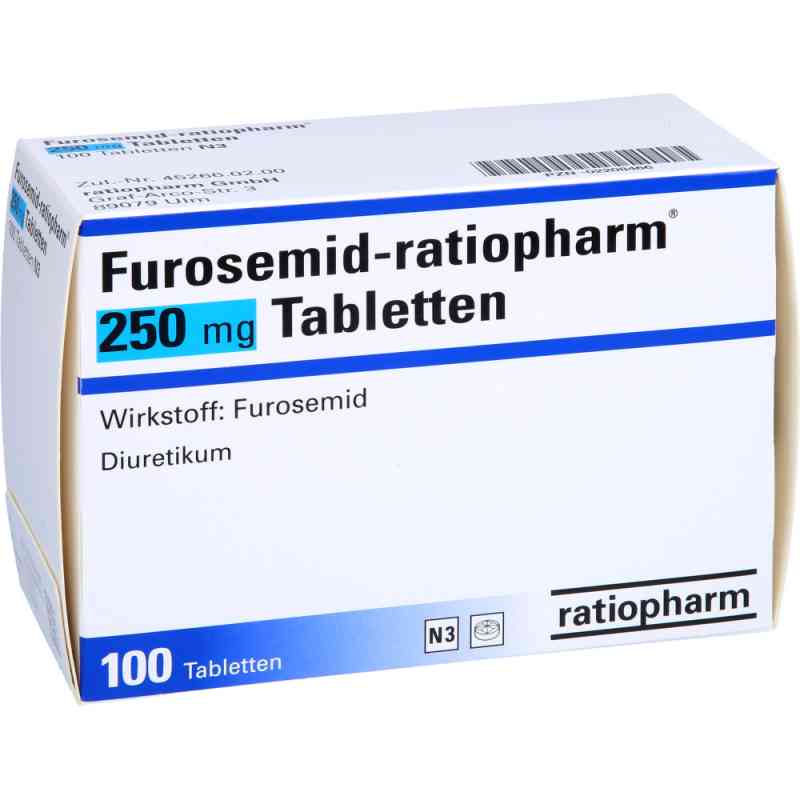 Furosemid-ratiopharm 250mg 100 stk von ratiopharm GmbH PZN 02208466