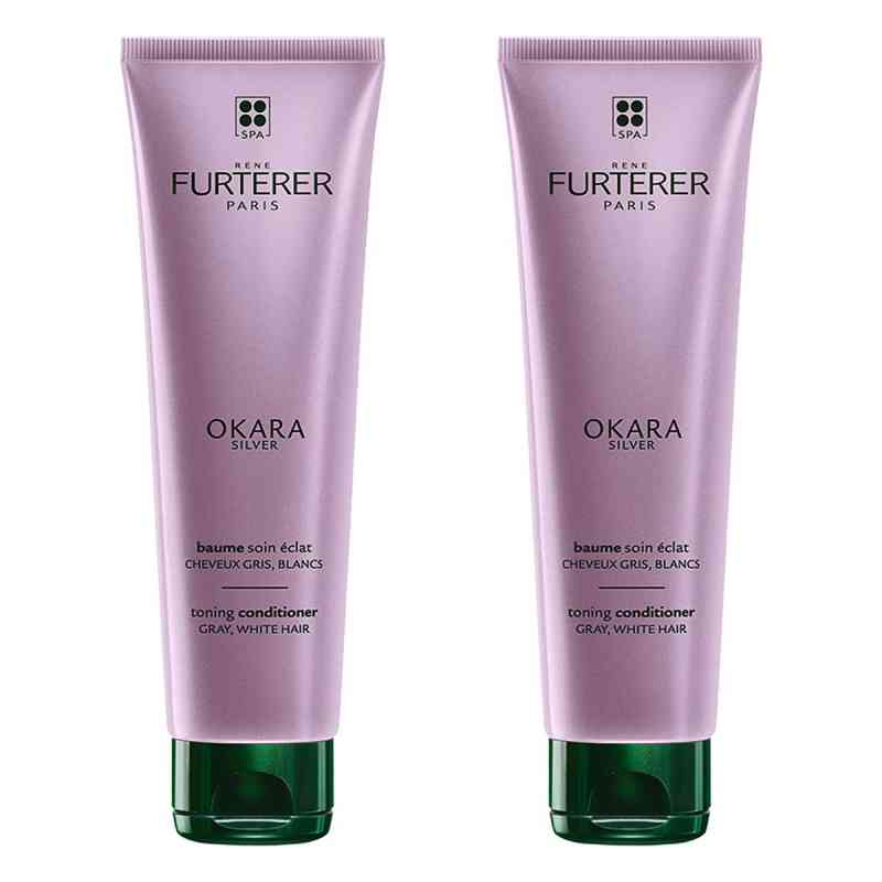Furterer Okara Silver Polarglanz Balsam 2x150 ml von PIERRE FABRE DERMO KOSMETIK GmbH PZN 08105048