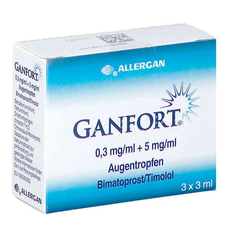 GANFORT 0,3mg/ml + 5mg/ml 3X3 ml von AbbVie Deutschland GmbH & Co. KG PZN 06954019