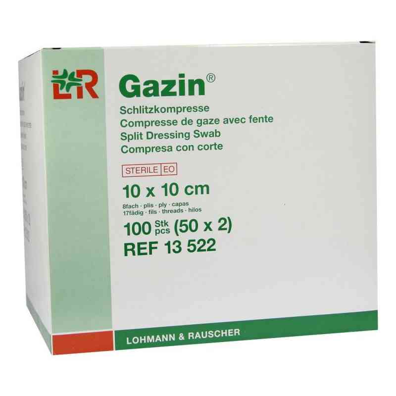 Gazin Schlitzkompressen 10x10cm 8fach steril 50X2 stk von Lohmann & Rauscher GmbH & Co.KG PZN 01511748