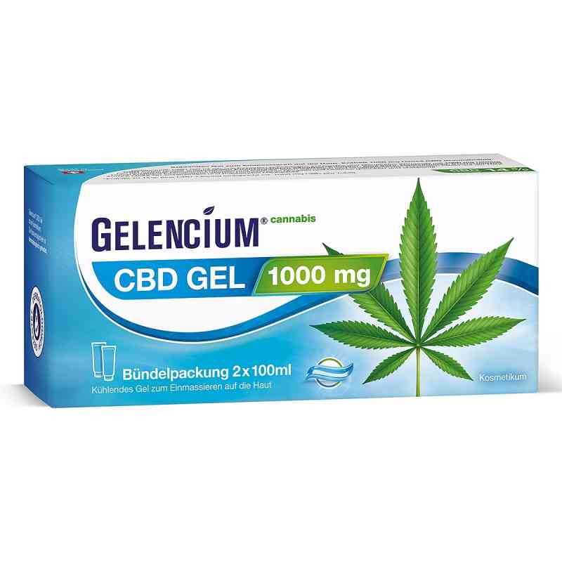 GELENCIUM Cannabis CBD Gel 1000 mg kühlend 2X100 ml von Heilpflanzenwohl GmbH PZN 20002780