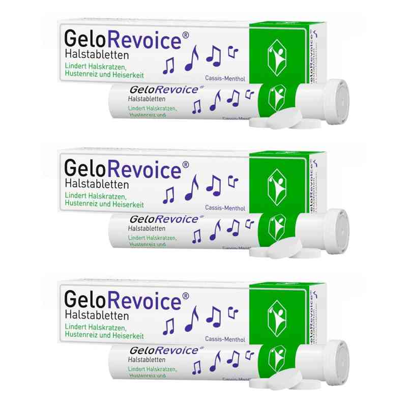 GeloRevoice Halstabletten Cassis Menthol Lutschtabletten 3x20 stk von G. Pohl-Boskamp GmbH & Co. KG PZN 08102234