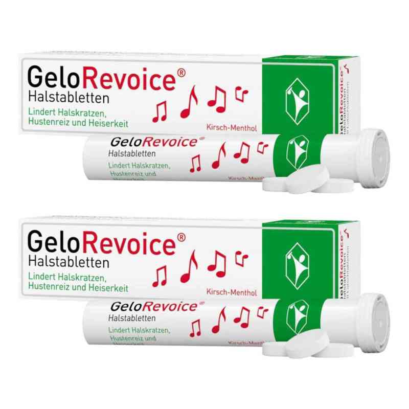 GeloRevoice Halstabletten Kirsch-Menthol Lutschtabletten 2x20 stk von G. Pohl-Boskamp GmbH & Co. KG PZN 08104720