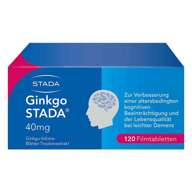 Ginkgo Biloba STADA 40MG FTA bei Gedächtnis- und Konzentrationss 120 stk von STADA Consumer Health Deutschlan PZN 11654271