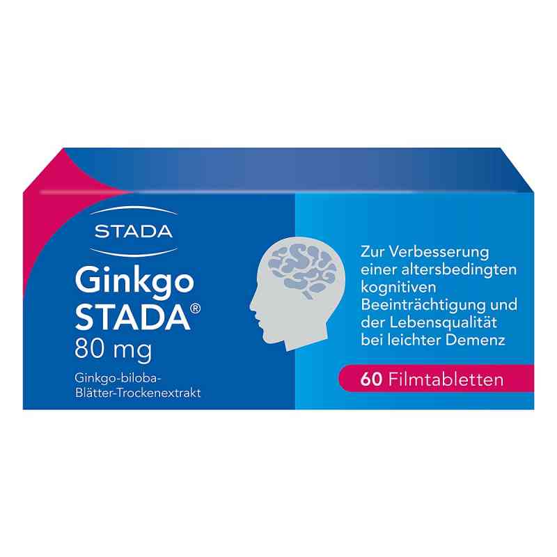 Ginkgo Biloba STADA 80MG FTA bei Gedächtnis- und Konzentrationss 60 stk von STADA Consumer Health Deutschlan PZN 11538866