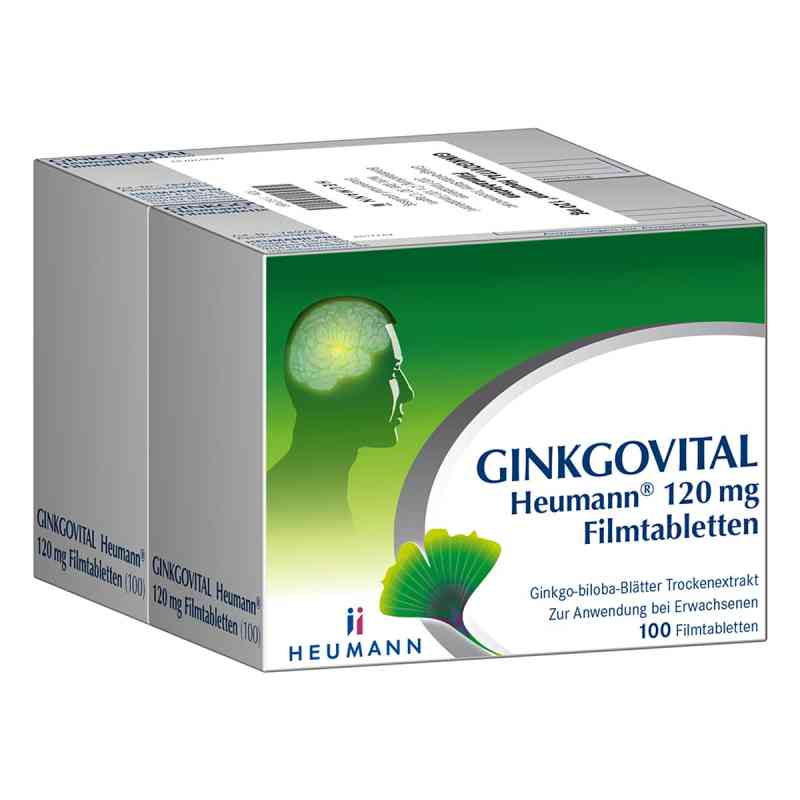 GINKGOVITAL Heumann 120 mg Filmtabletten 200 stk von HEUMANN PHARMA GmbH & Co. Generica KG PZN 11527489