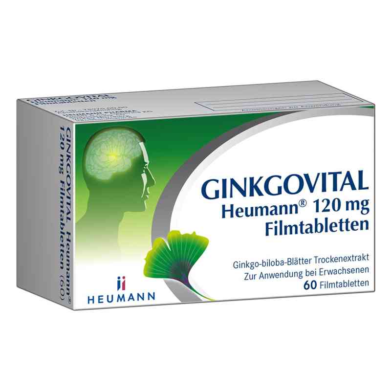 GINKGOVITAL Heumann 120 mg Filmtabletten 60 stk von HEUMANN PHARMA GmbH & Co. Generica KG PZN 11526231