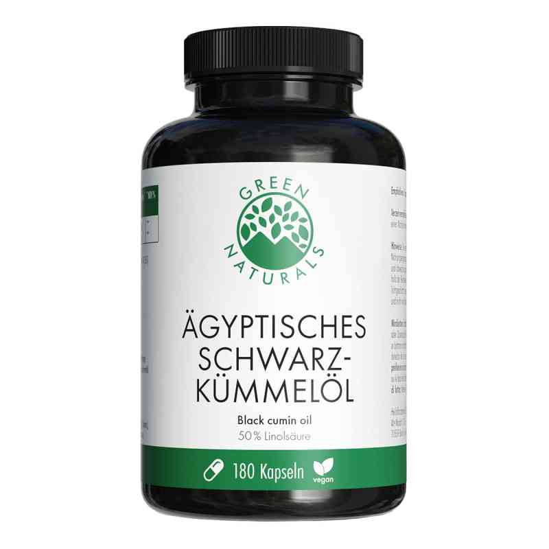 Green Naturals ägyptisches Schwarzkümmelöl Kapseln 180 stk von Heilpflanzenwohl GmbH PZN 19403338