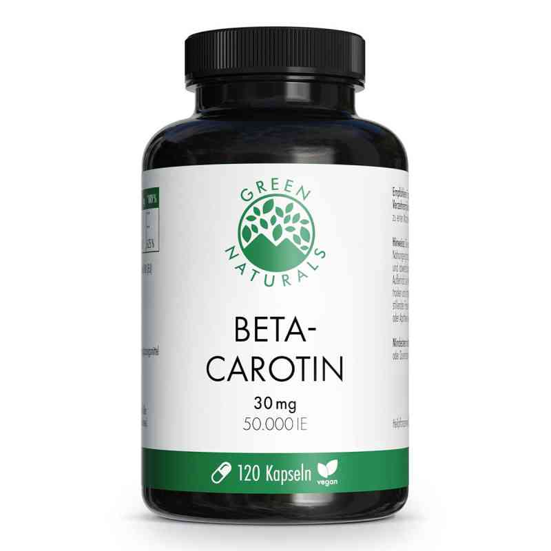Green Naturals® Beta-Carotin 30mg - 50.000 IE Kapseln vegan 120 stk von Heilpflanzenwohl GmbH PZN 20189809