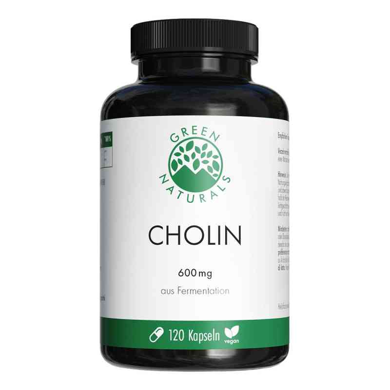 Green Naturals® Cholin 600 mg hochdosiert Kapseln vegan 120 stk von Heilpflanzenwohl GmbH PZN 20086707