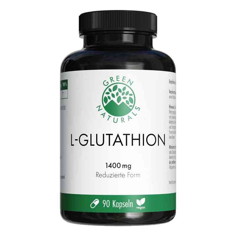 Green Naturals® L-Glutathion 1.400 mg Kapseln vegan 90 stk von Heilpflanzenwohl GmbH PZN 20223481