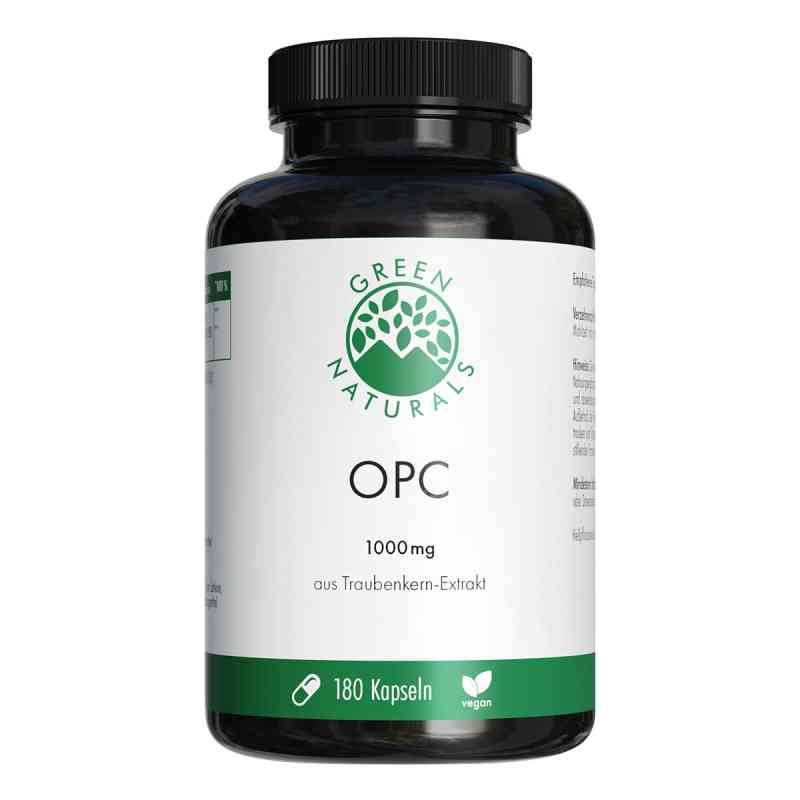GREEN NATURALS OPC 1000 mg aus Traubenkern-Extrakt 180 stk von Heilpflanzenwohl GmbH PZN 19403367