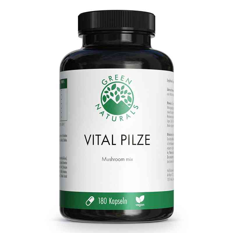 GREEN NATURALS Vital Pilze Cordyceps Reishi vegan 180 stk von Heilpflanzenwohl GmbH PZN 18603259
