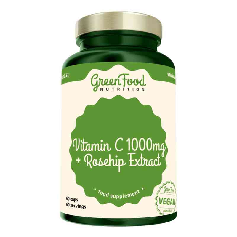 GreenFood Nutrition Vitamin C1000 + Hagebutten Extrakt 60 stk von  PZN 08106551