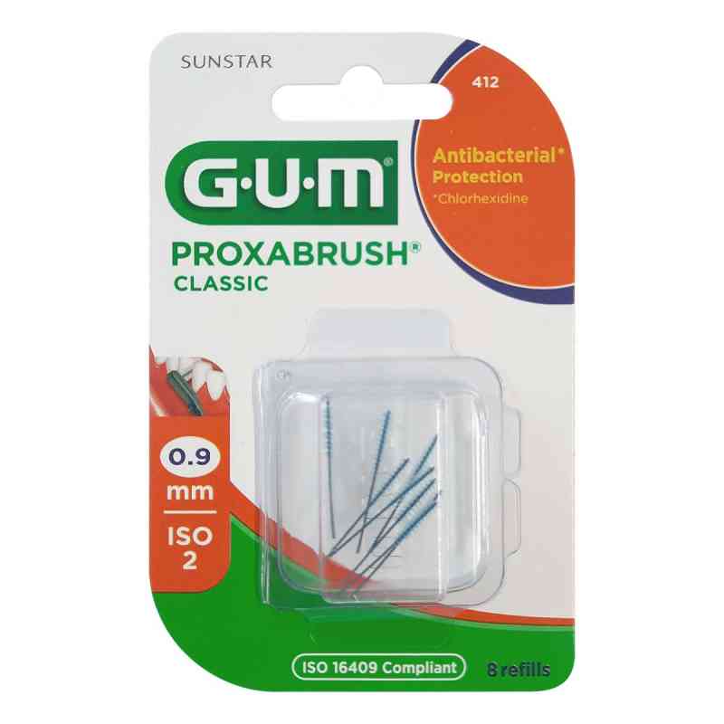 GUM PROXABRUSH® CLASSIC Ersatzbürsten 0,9 mm orange (Kerze) 8 stk von Sunstar Deutschland GmbH PZN 11347994