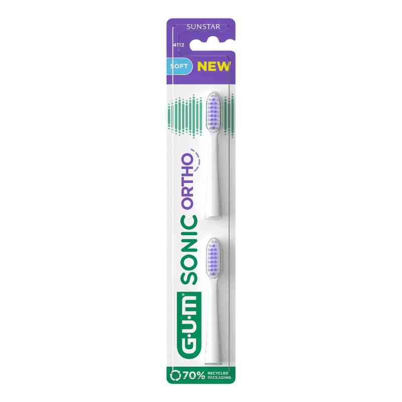 GUM SONIC ORTHO Ersatzbürstenköpfe 2 stk von Sunstar Deutschland GmbH PZN 19436421