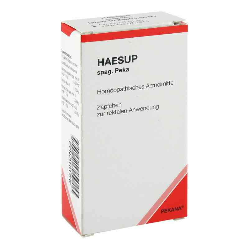 Haesup spag. Peka Suppositorien 10 stk von PEKANA Naturheilmittel GmbH PZN 03161732
