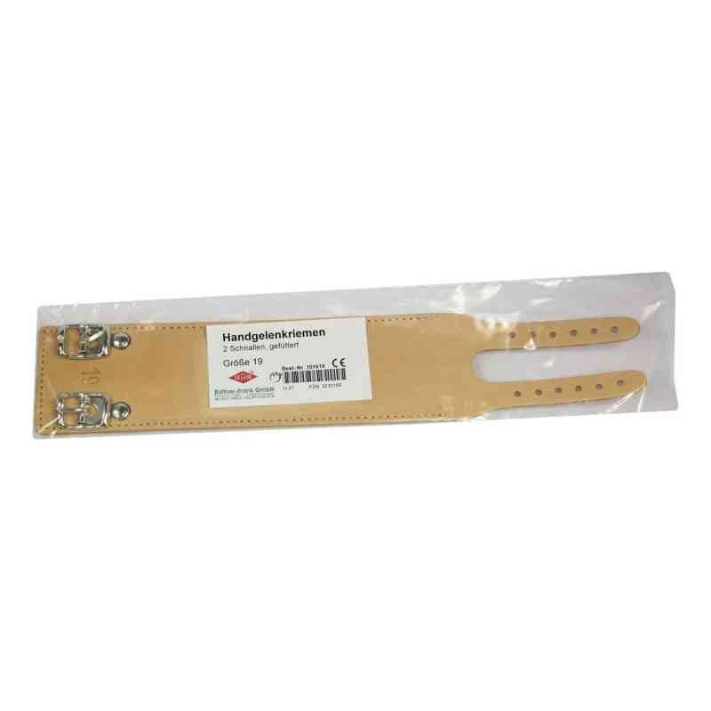 Handgelenkriemen 19 Leder 2 Schnallen gefaltet, gefärbt, gefalzt 1 stk von Büttner-Frank GmbH PZN 03230166