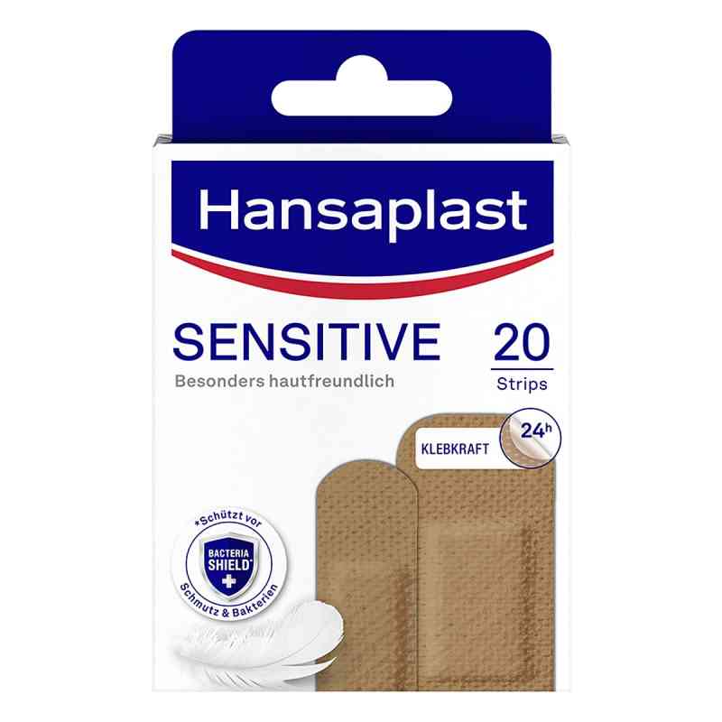 Hansaplast Sensitive Pflasterstrips Hautton Medium 20 stk von Beiersdorf AG PZN 17441984