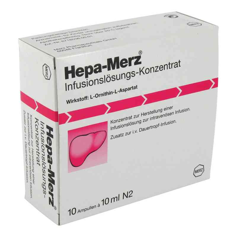 Hepa Merz Infusionskonz. Ampullen 10X10 ml von Merz Therapeutics GmbH PZN 01308303