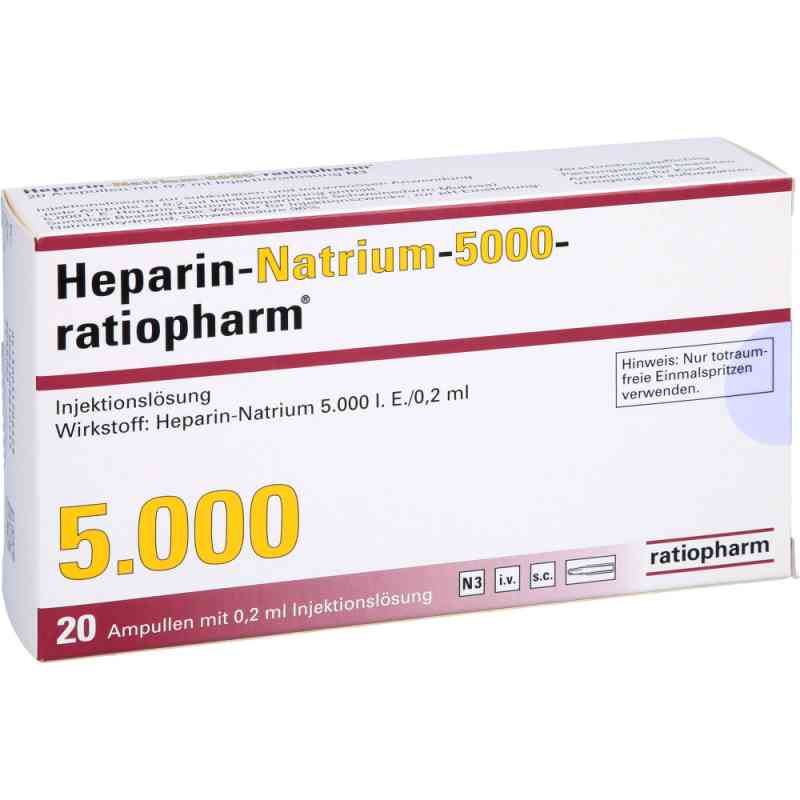 Heparin-Natrium-5000-ratiopharm 20 stk von ratiopharm GmbH PZN 03170642