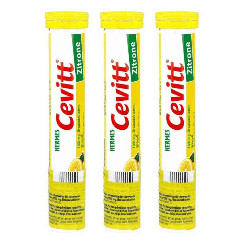 Hermes Cevitt Brausetabletten Zitrone 3x20 stk von HERMES Arzneimittel GmbH PZN 08106045