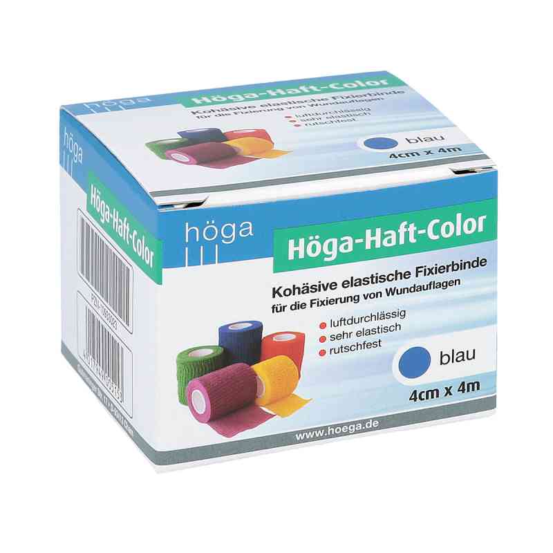 Höga Haft Color Fixierbinde 4 cmx4 m blau 1 stk von Höga-Pharm GmbH PZN 10933023