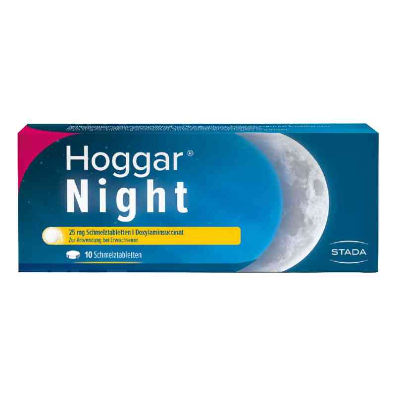 Hoggar Night 25 mg Doxylamin Schlaf-Schmelztabletten 10 stk von STADA Consumer Health Deutschland GmbH PZN 14144151