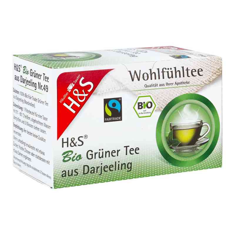 H&S Bio Grüner Tee aus Darjeeling Filterbeutel 20X2 g von H&S Tee - Gesellschaft mbH & Co. PZN 17442512