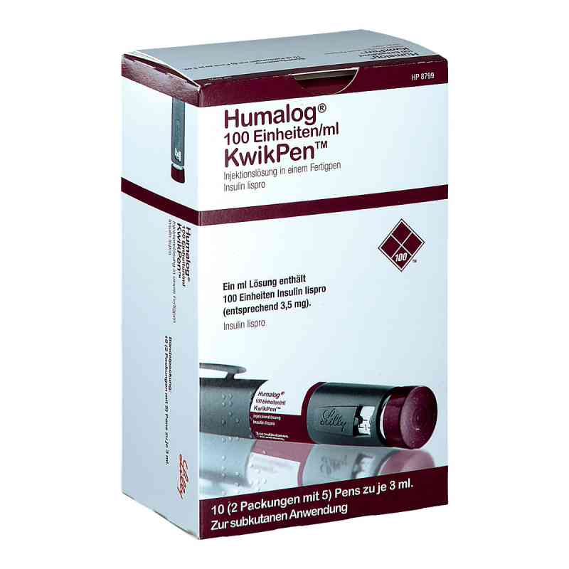 Humalog 100 Einheiten/ml KwikPen 3ml 10 stk von LILLY DEUTSCHLAND GmbH PZN 06087048
