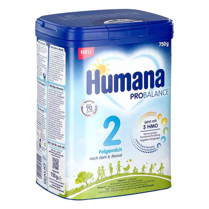 Humana Probalance Folgemilch 2 M.5hmo Pulver 750 g von Humana Vertriebs GmbH PZN 19626392