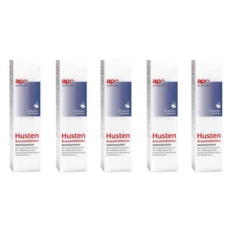 Husten Brausetabletten von apodiscounter  5x20 stk von C. Hedenkamp GmbH & Co. KG PZN 08104199