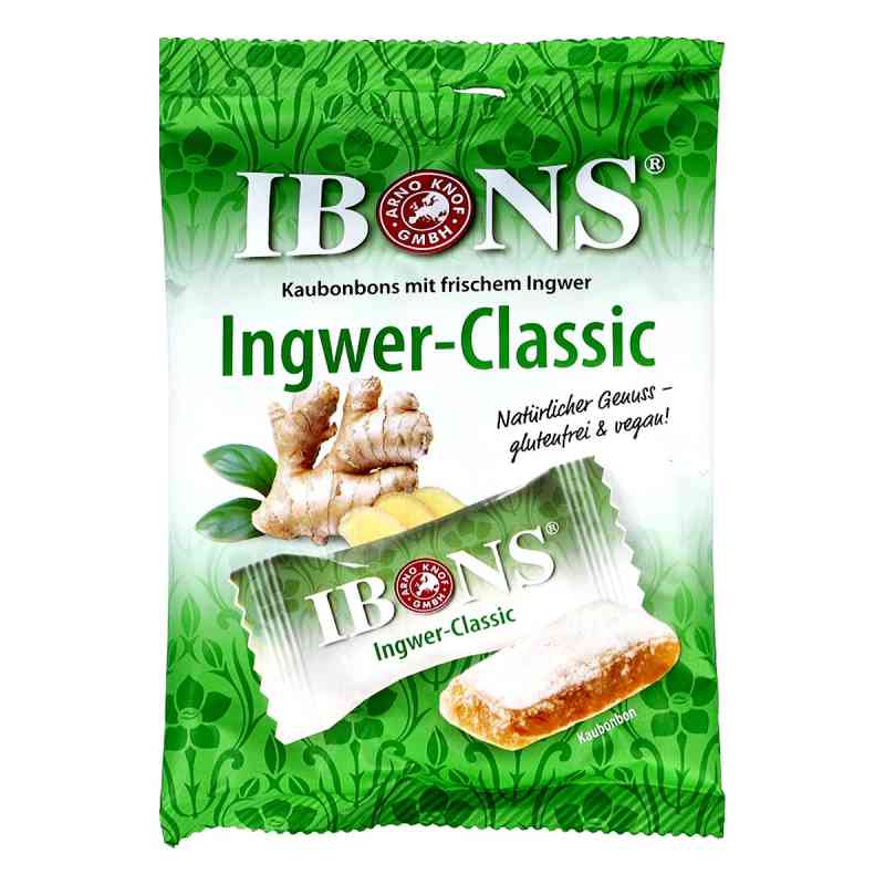 Ibons Ingwer Classic Tüte Kaubonbons 92 g von Arno Knof GmbH PZN 16884573