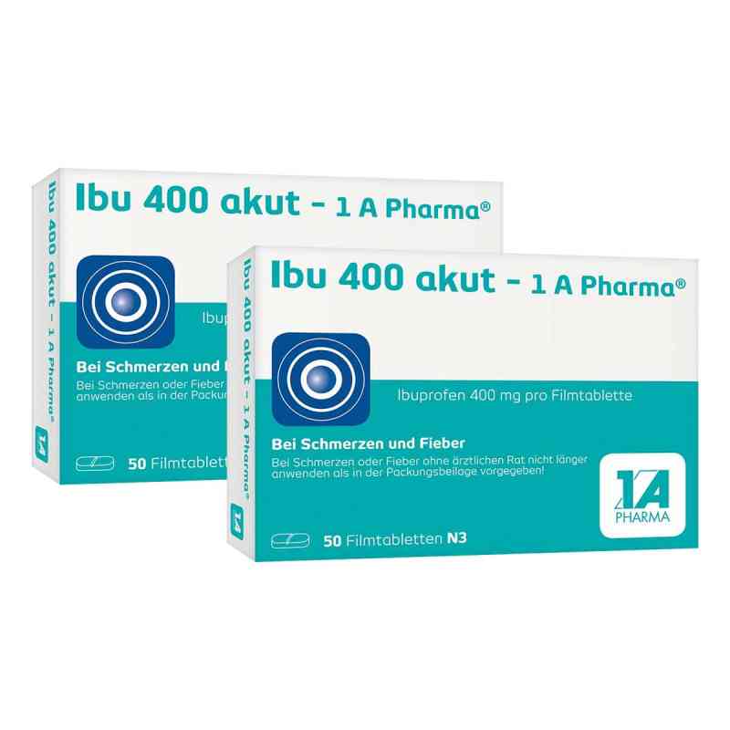 Ibu 400 akut 1 A Pharma® - Das Ibuprofen gegen den Schmerz 2x50 stk von 1 A Pharma GmbH PZN 08104723