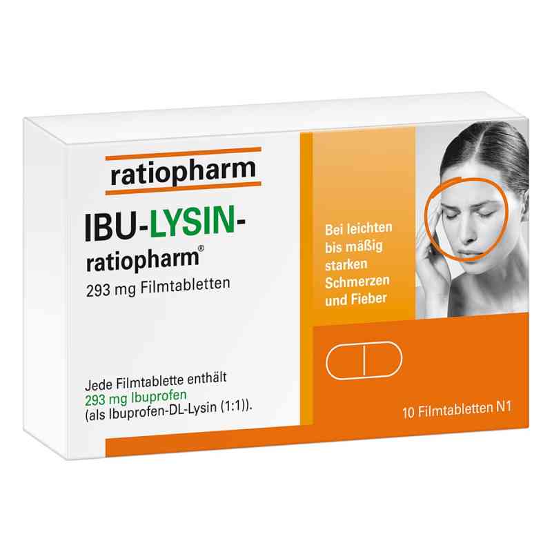 Ibu-Lysin-ratiopharm 293 mg Filmtabletten 10 stk von ratiopharm GmbH PZN 16204704