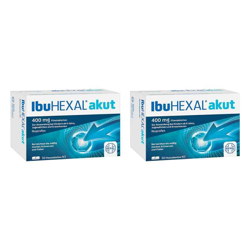 IbuHEXAL® akut 400 mg Filmtabletten 2x50 stk von Hexal AG PZN 08102671