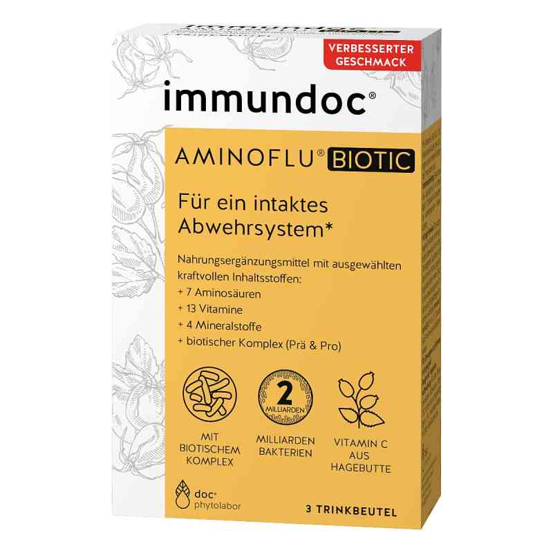 Immundoc Aminoflu Biotic Trinkgranulat 3 stk von Janus Medica GmbH PZN 16324816