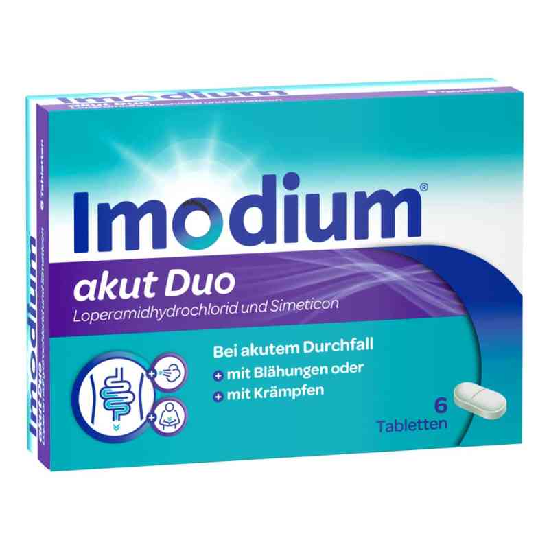 Imodium akut Duo - bei akutem Durchfall, Blähungen & Krämpfen 6 stk von Kenvue Germany GmbH (OTC) PZN 17382690