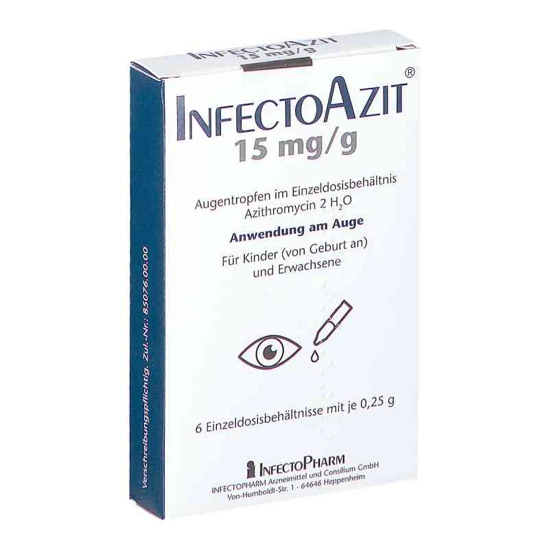 Infectoazit 15mg/g Augentropfen i. Einzeldosisbeh. 6X0.25 g von INFECTOPHARM Arzn.u.Consilium GmbH PZN 08813866