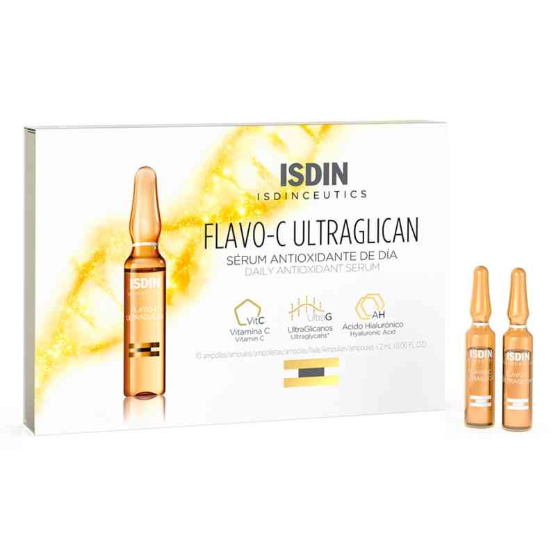 Isdin Isdinceutics Flavo-C Ultraglican Ampullen 10X2 ml von ISDIN GmbH PZN 14349605