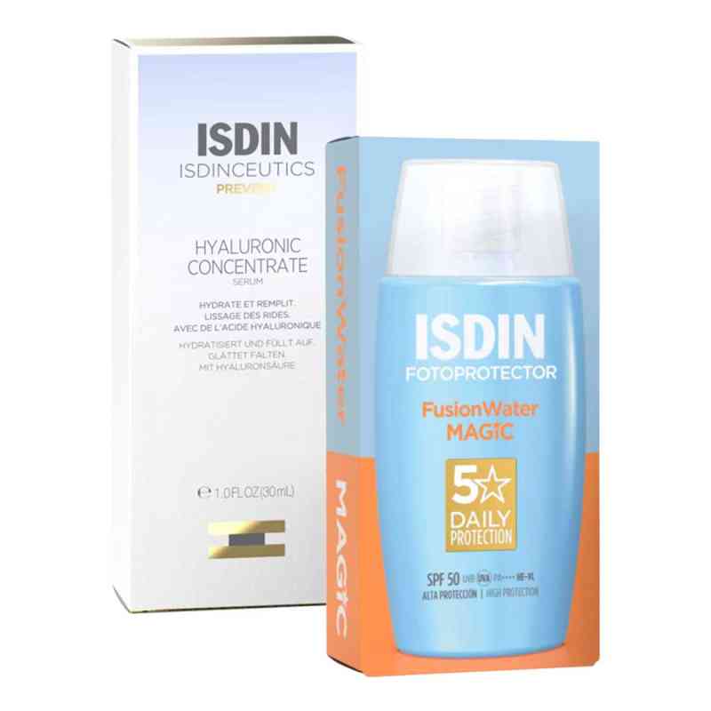 ISDIN Isdinceutics Hyaluronic Concentrate + Fotoprotector Fusion 30+50 ml von ISDIN GmbH PZN 08106216